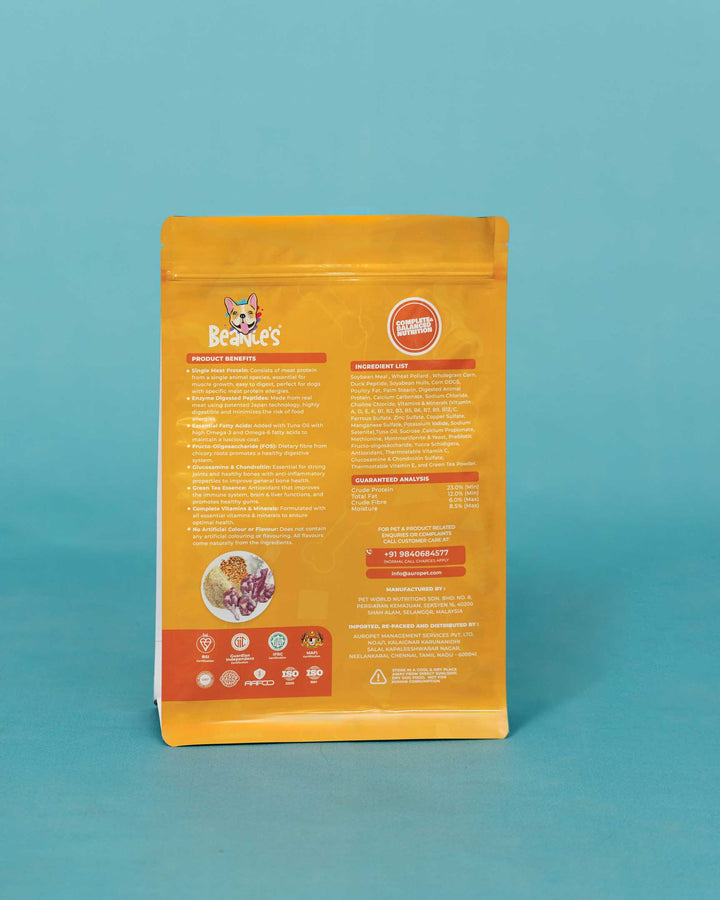 Beanies Adult Dog Food - Duck
